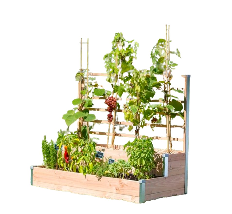 Bac Potager 2 étages Douglas Design